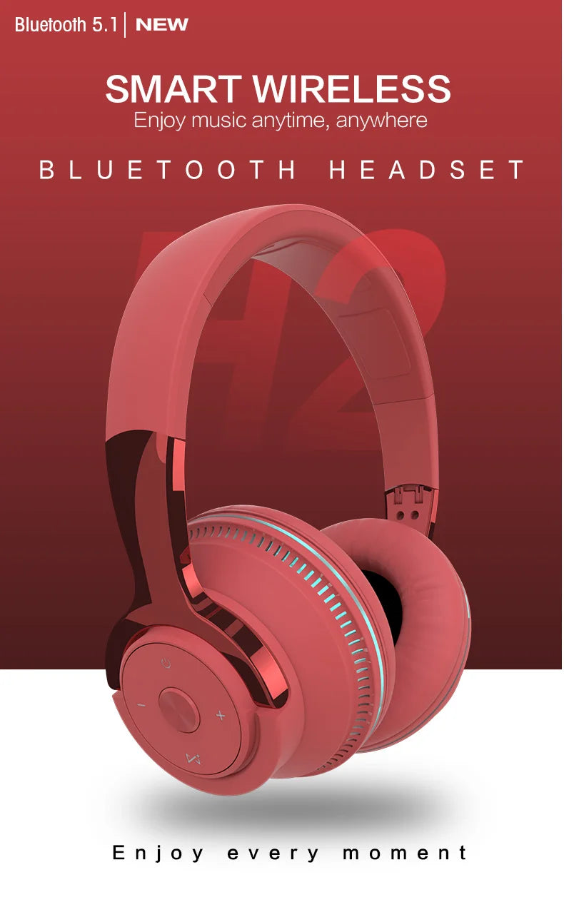 Tv Bluetooth Headphones Wireless Headphon with Mic USB Adaptor Headset Noise Canceling Stereo Foldable Bass for TV Earphone