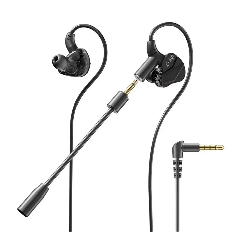 Gamer Gaming Headphones with HD Microphone 3.5mm&TypeC In-ear Headphones Wired Earphone HiFi Stereo Headset for IPhone Samsung