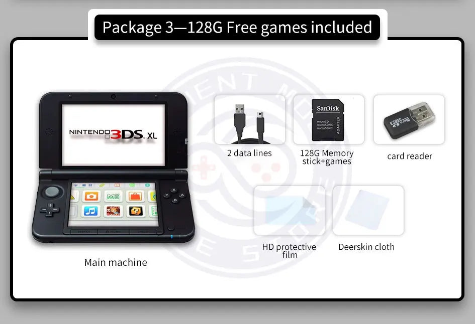 Original / Refuebished 3DSXL 3DSLL console handheld game console free games pokemon sun/moon