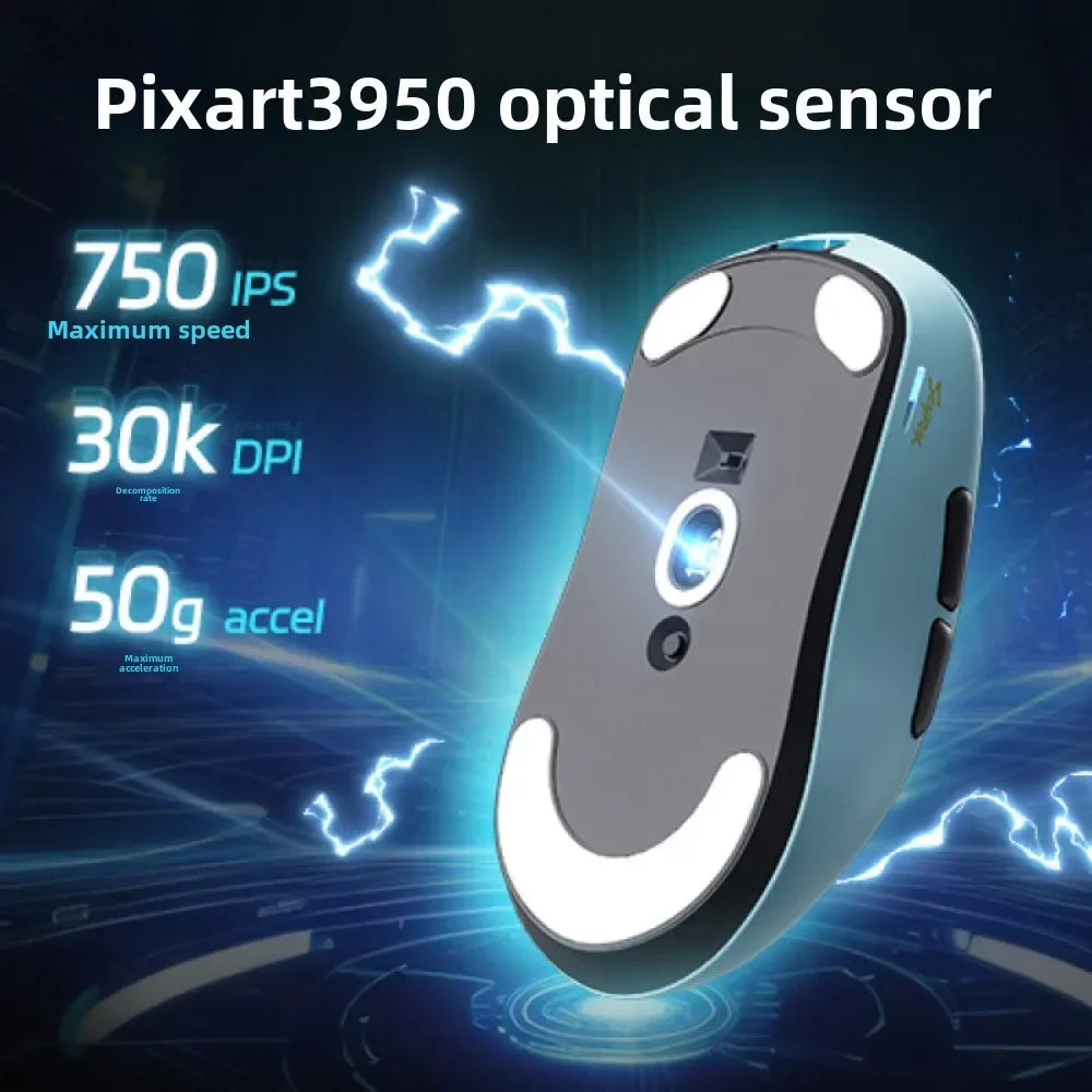 SCYROX V6 non-porous wireless mouse esports 40g with 8k receiver fast response pixart 3950 high quality 8KHz web driver 750IPS