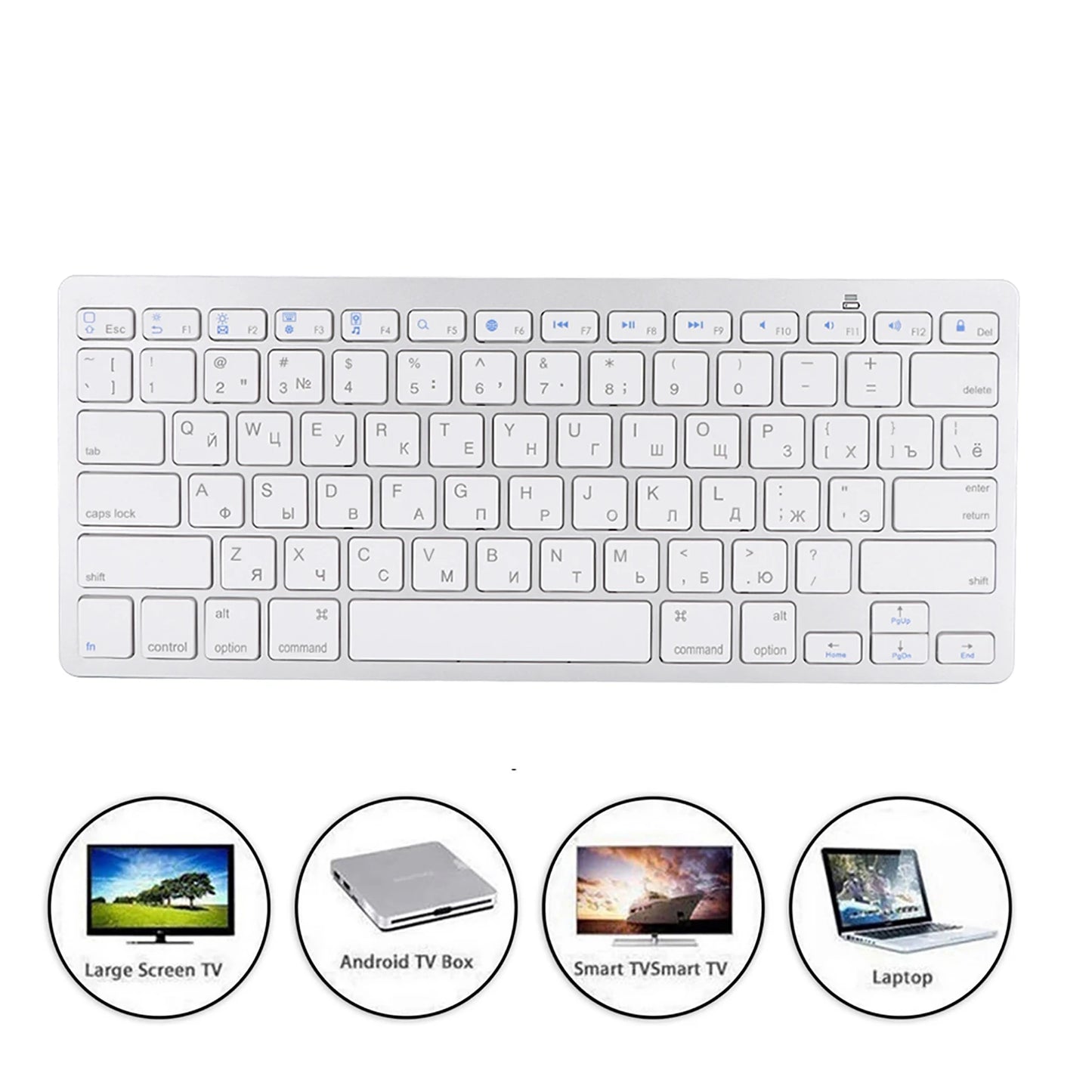 78 Key Keyboard Multi Functional Ultra Thin Russian Wireless Bluetooth Keyboard For Apple WindowS Android Wireless Keyboard