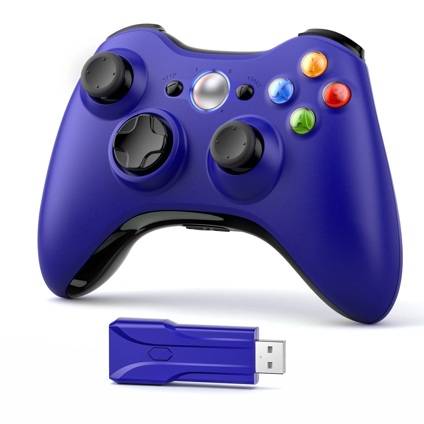 2.4G Xbox 360 Game Gamepad For Xbox 360/Slim/Elite/Winodow/PC Video Wireless Controller 6-axis Joystick Dual Vibration Gaming