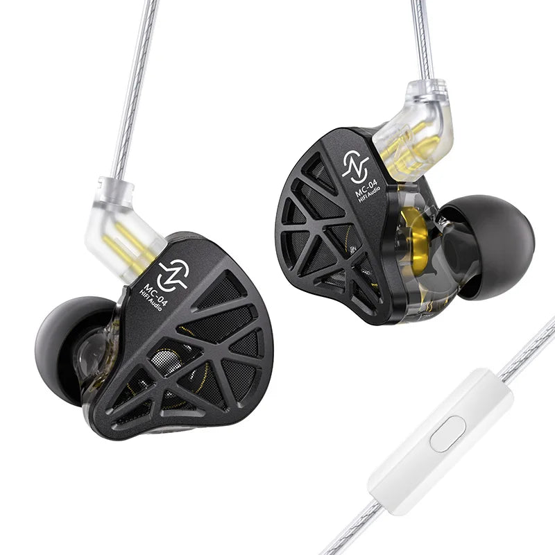 In-Ear HiFi Earphones CCZ MC04 DD&BA Hybrid Wired Headphones Stereo Bass Gaming Headsets Monitor Detachable 0.78mm 2Pin Cable