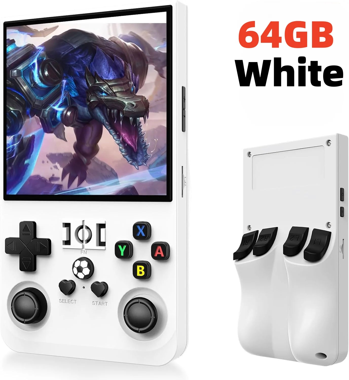 R36 pro Open Source Retro Handheld Video Game Console with 3.5 Inch IPS Screen 128GB Portable Pocket Linux System Gaming Player