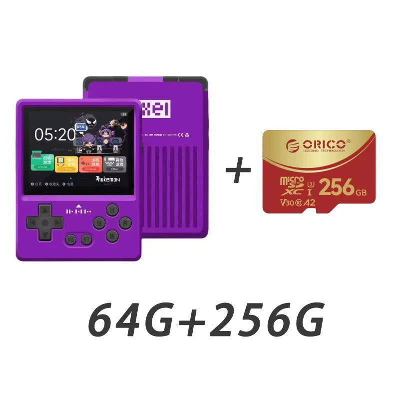 GKD Pixel2 Retro Handheld Game Console Portable Game Console 640x480Ips Rk3326s Metal CNC Body 2.4" IPS Screen Man Birthday Gift