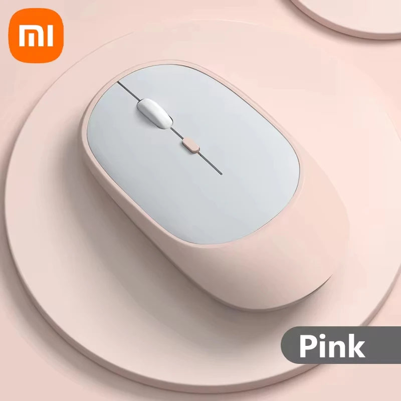 Xiaomi Bluetooth Wireless Mouse USB Rechargeable Ergonomics 2.4G Type-C Mice Adjustable DPI Silent Morandi Portable Office Mouse