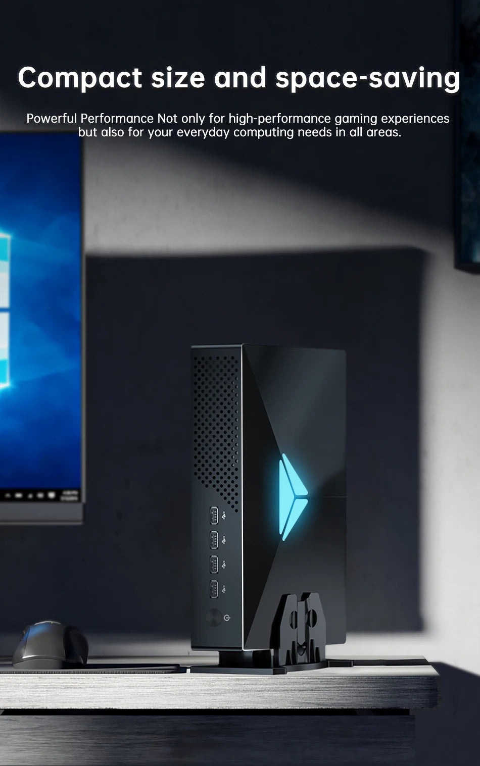 MSECORE MV200 Intel Core i9-9900KF GTX1050Ti Dedicated Card Game Mini PC Windows 11 Office Desktop Computer NVME DDR4 4K wifi6