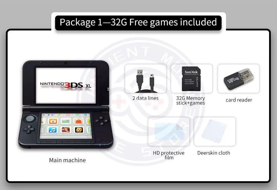 Original / Refuebished 3DSXL 3DSLL console handheld game console free games pokemon sun/moon