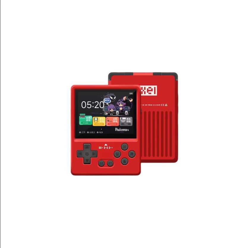 GKD Pixel2 Retro Handheld Game Console Portable Game Console 640x480Ips Rk3326s Metal CNC Body 2.4" IPS Screen Man Birthday Gift