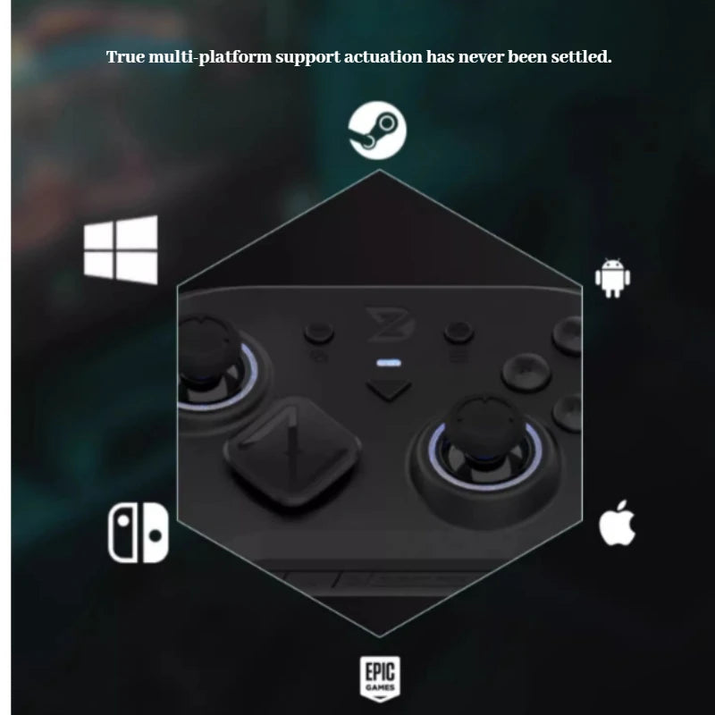 ZD Super Legend S Gaming Controller Wireless Bluetooth Hall Remote Sensing Rgb Motor Apex Switch Pc Android e-sport Gamepad