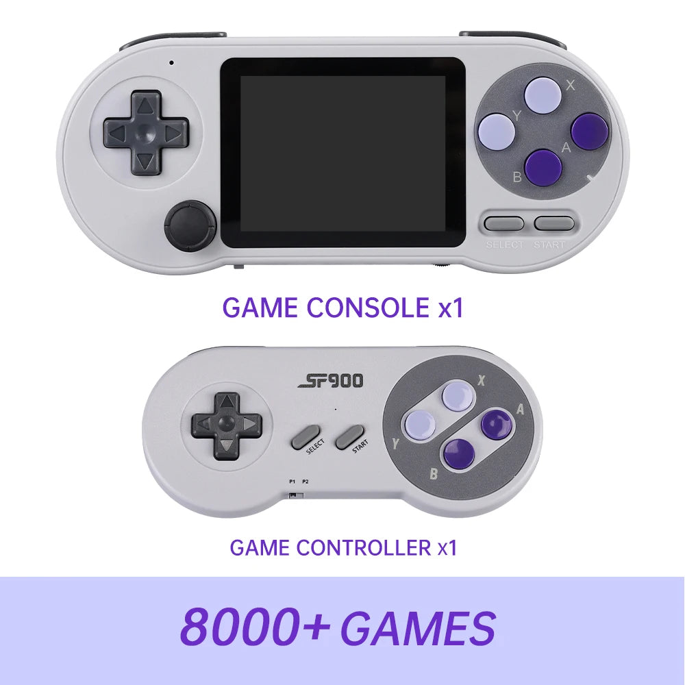 SF2000 3 inch IPS Screen Portable Handheld Game Player Video Game Console Built-in 8000+ Games Retro TV Game Player AV Output