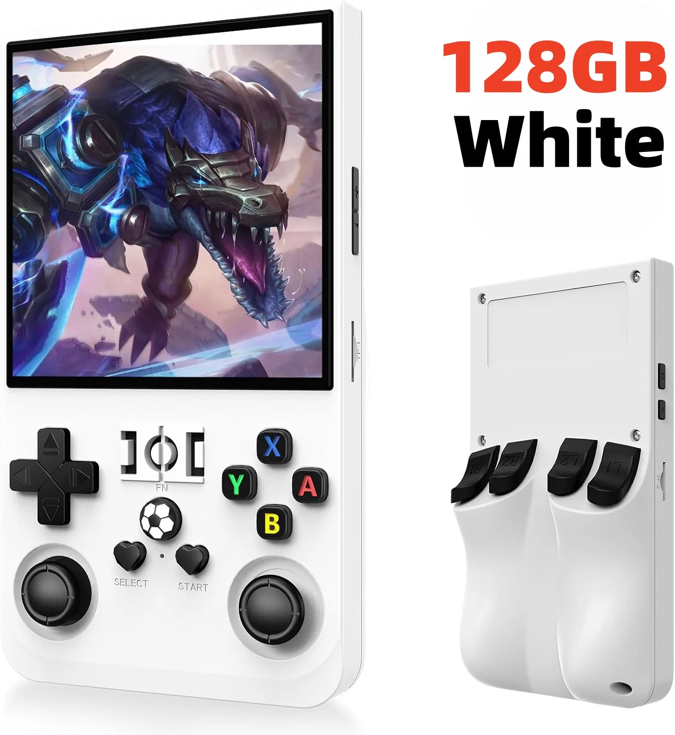 R36 pro Open Source Retro Handheld Video Game Console with 3.5 Inch IPS Screen 128GB Portable Pocket Linux System Gaming Player