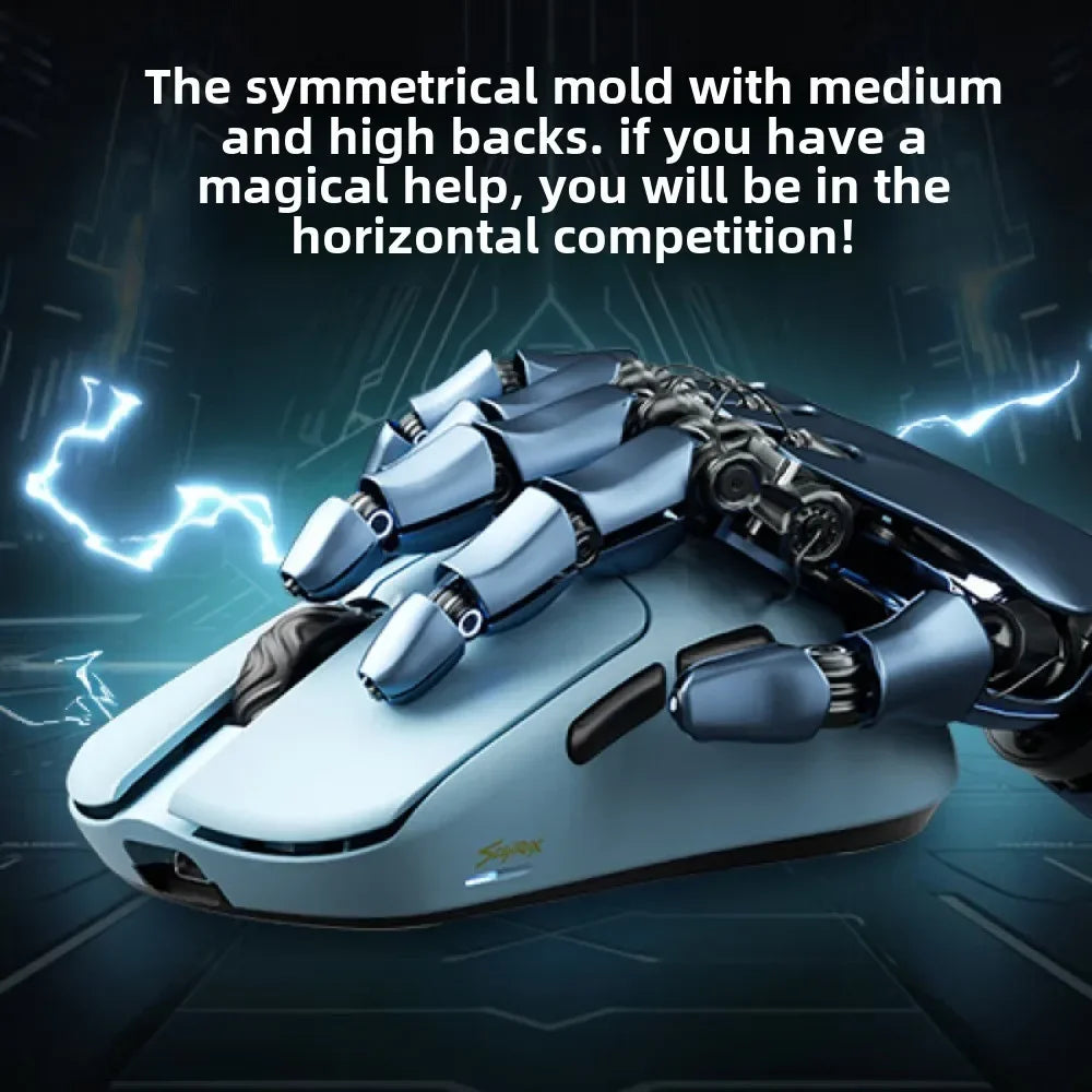 SCYROX V6 non-porous wireless mouse esports 40g with 8k receiver fast response pixart 3950 high quality 8KHz web driver 750IPS
