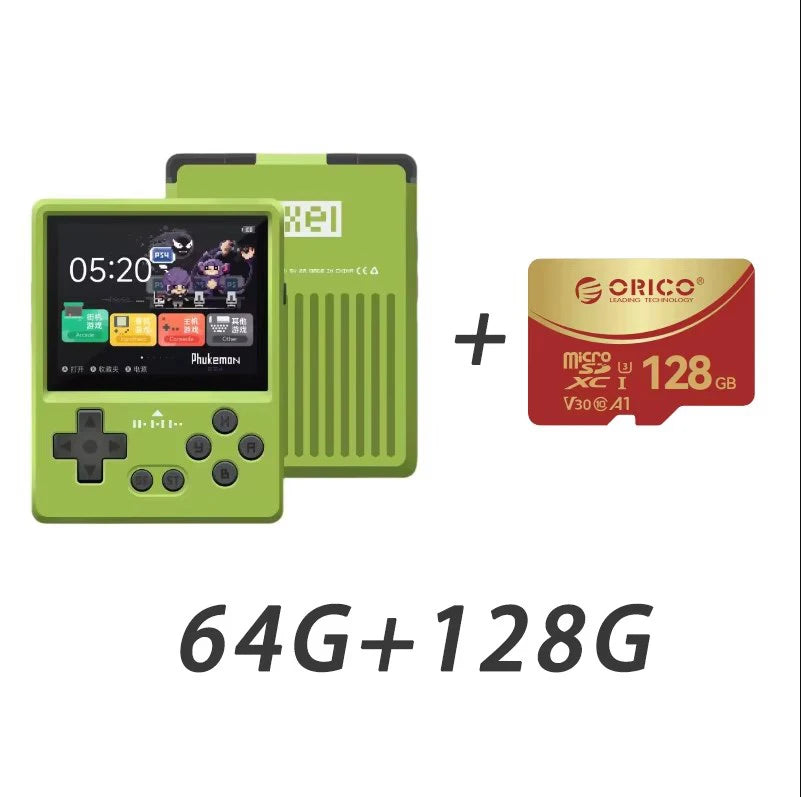 GKD Pixel2 Retro Handheld Game Console Portable Game Console 640x480Ips Rk3326s Metal CNC Body 2.4" IPS Screen Man Birthday Gift