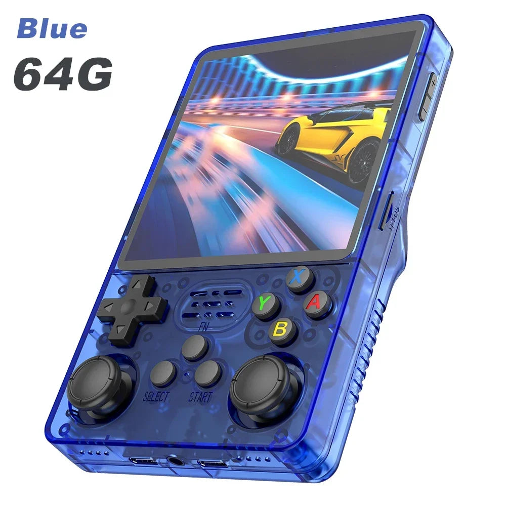 【Hot Sale】4" IPS Retro Handheld Game Console R36Plus, Dual-RAM 1G Chip, ARKOS 2.0 for 15,000+ Games, Portable Gaming for PSP/N64