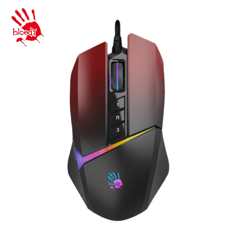 A70 V8M V8M MAX Bloody Professinal Wired Gaming Mouse 3200 Dpi for PC Laptop Macro Definition Programming Game Mice
