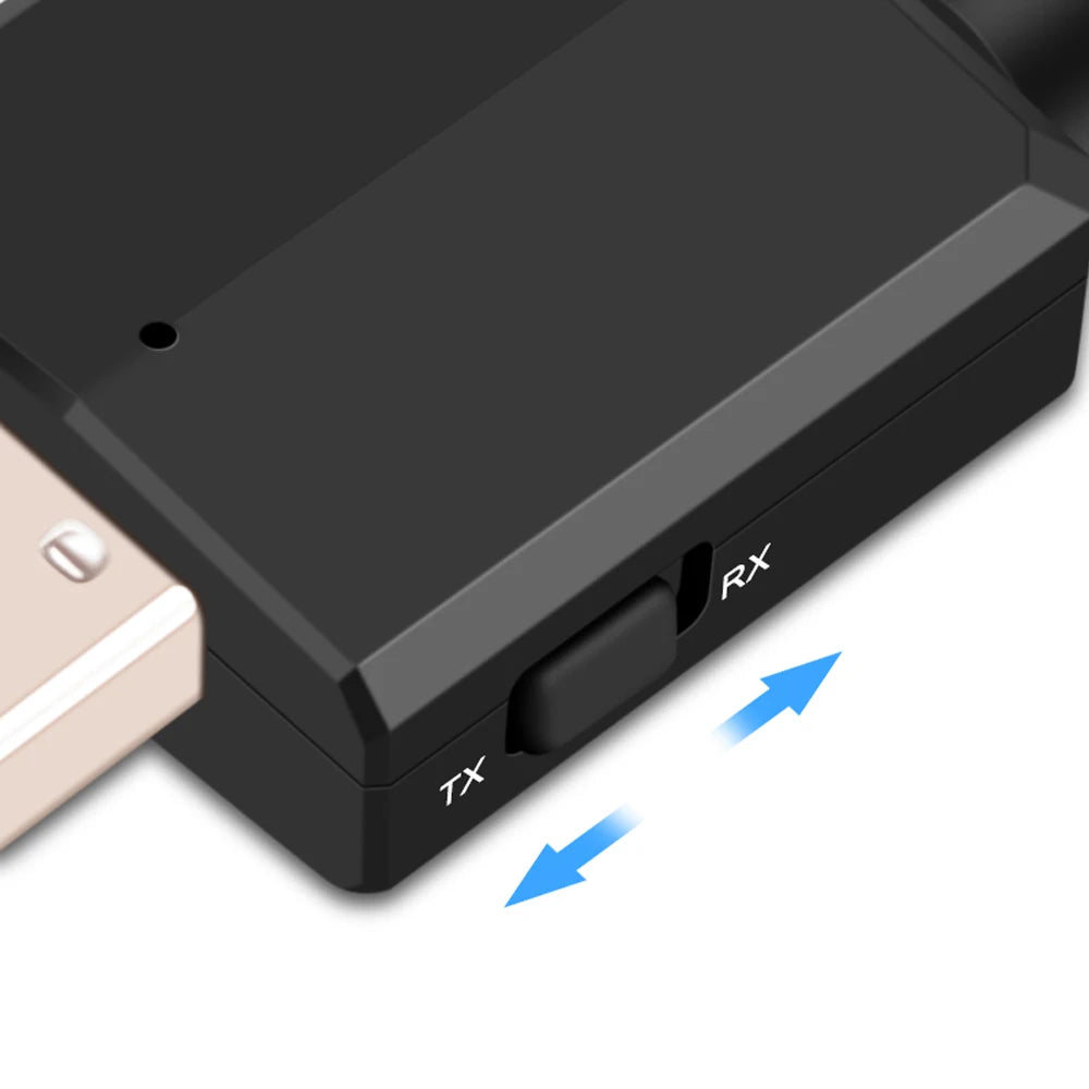 CMAOS USB Bluetooth 5.0 Transmitter Receiver 3 in 1 EDR Adapter Dongle 3.5mm AUX for TV PC Headphones Home Stereo Car HIFI Audio