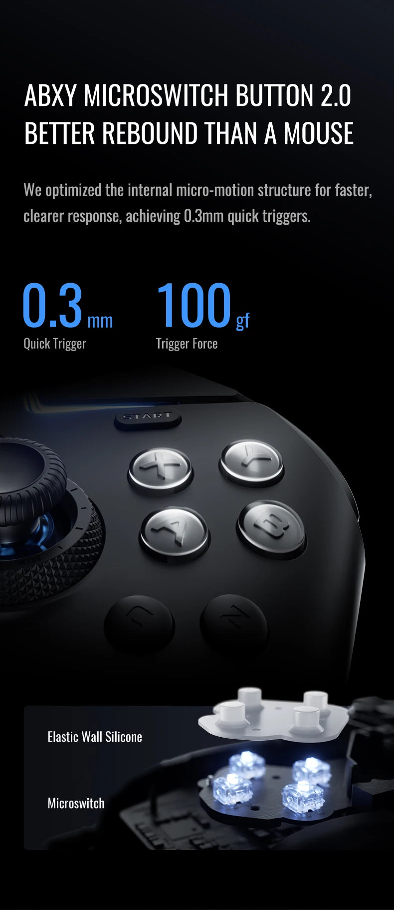 Flydigi Vader 4 Pro Gaming Controller With Hall Rocker Athletic Vibrate Trigger Switch 1000Hz Gamepad For Mobile Switch TV PC