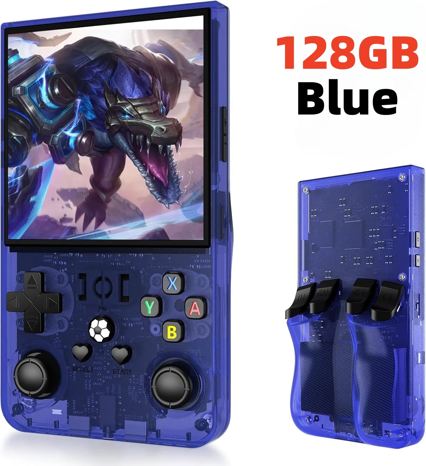R36 pro Open Source Retro Handheld Video Game Console with 3.5 Inch IPS Screen 128GB Portable Pocket Linux System Gaming Player