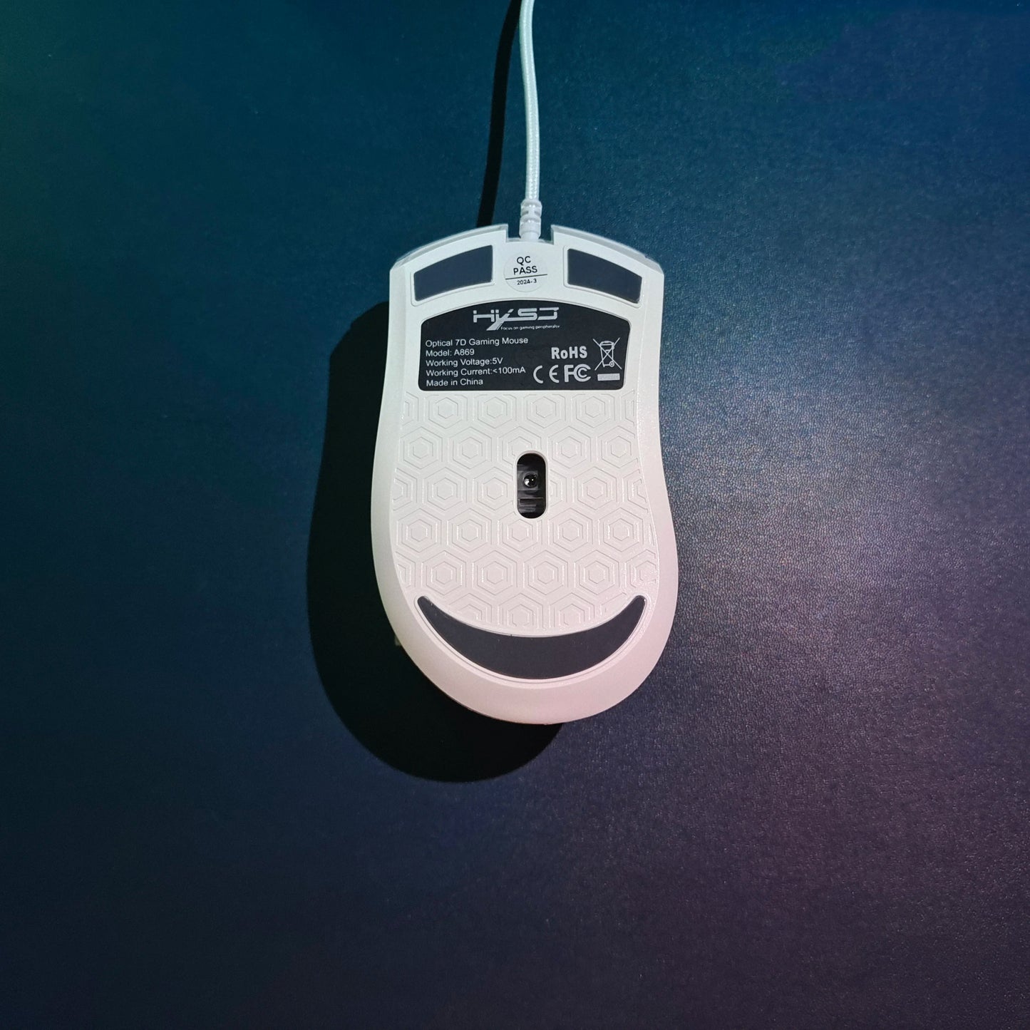 Popular choice HXSJ A869 optical ergonomic RGB ABS 4-level resolution adjustment wired gaming mouse for laptop and PC