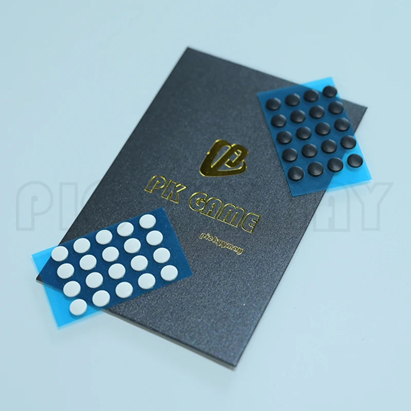 PK GAME ICE Version Universal Mouse Skates Mouse Feet DIY Universal Dot Black And White 40pcs
