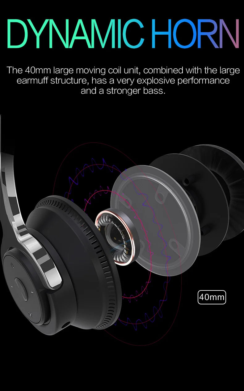 Tv Bluetooth Headphones Wireless Headphon with Mic USB Adaptor Headset Noise Canceling Stereo Foldable Bass for TV Earphone