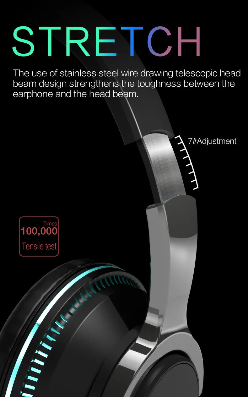 Tv Bluetooth Headphones Wireless Headphon with Mic USB Adaptor Headset Noise Canceling Stereo Foldable Bass for TV Earphone
