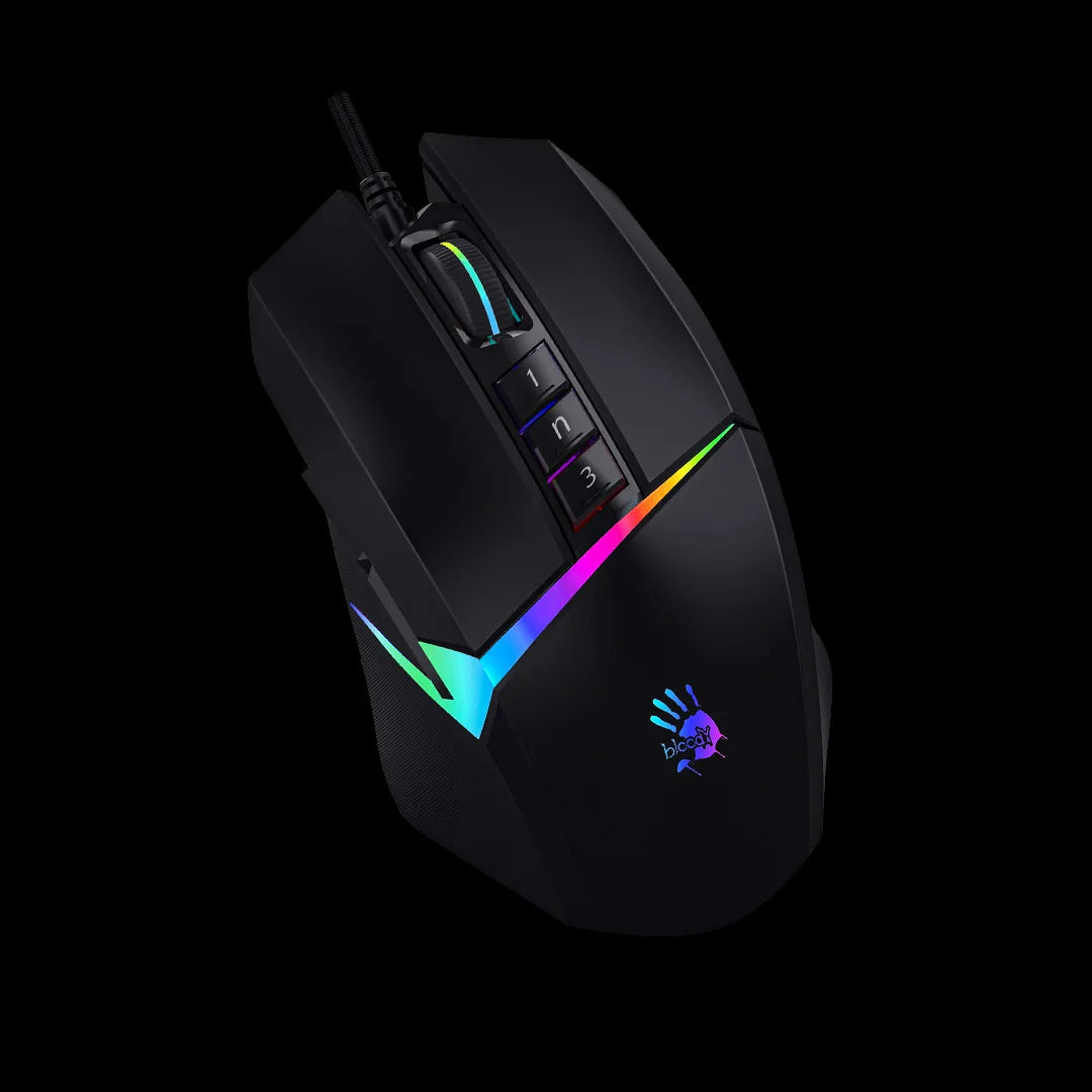 A70 V8M V8M MAX Bloody Professinal Wired Gaming Mouse 3200 Dpi for PC Laptop Macro Definition Programming Game Mice