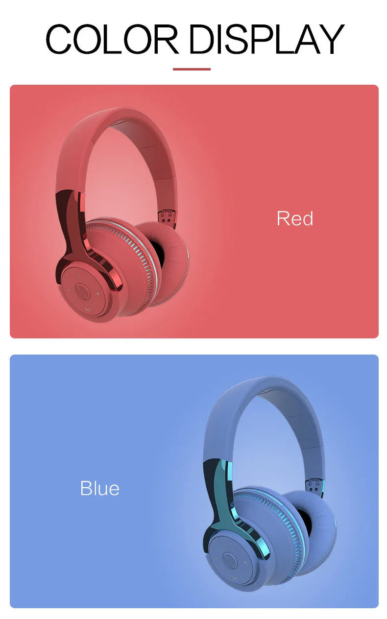 Tv Bluetooth Headphones Wireless Headphon with Mic USB Adaptor Headset Noise Canceling Stereo Foldable Bass for TV Earphone