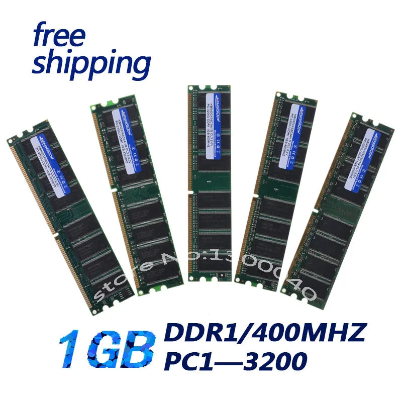 KEMBONA Brand New Ram DDR1 400 pc3200 1GB DIMM support ddr 333 pc2700 lifetime warranty