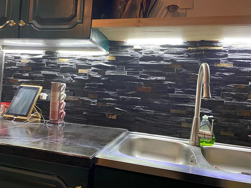 2835 Super Bright DC 12V 72 LED 50cm perfil aluminio Profile Holder for LED Strip Light Bar Cabinet Lamp Kitchen Closet