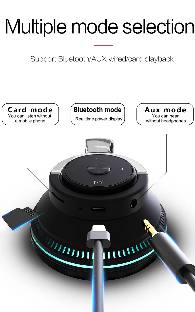 Tv Bluetooth Headphones Wireless Headphon with Mic USB Adaptor Headset Noise Canceling Stereo Foldable Bass for TV Earphone