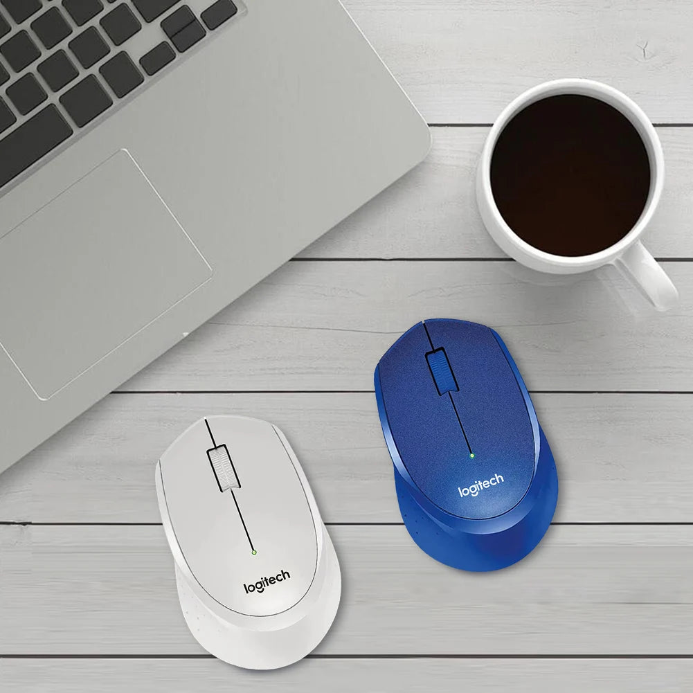 Logitech M330 Wireless Mouse 1/2pcs Gaming Mouse 2.4GHz 1000 DPI 3 Buttons Silent Optical Mice For Mac/PC Computer Laptop