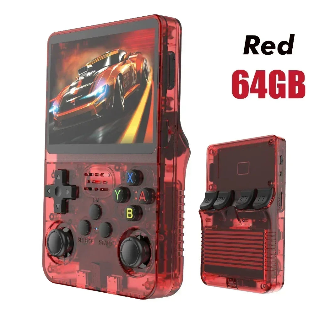 R36S Retro Handheld Game Console, 60000+ Preloaded Games, Open Source Linux, Portable Pocket Player, 64G/128G/256G, Best Gift