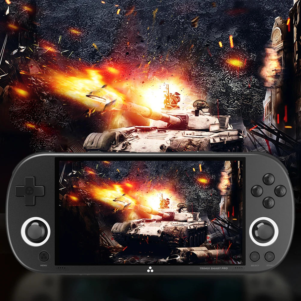 Trimui Smart Pro Handheld Game Console 4.96''IPS Screen Linux System RGB Joystick Video Game Console Gift 30000+ Games