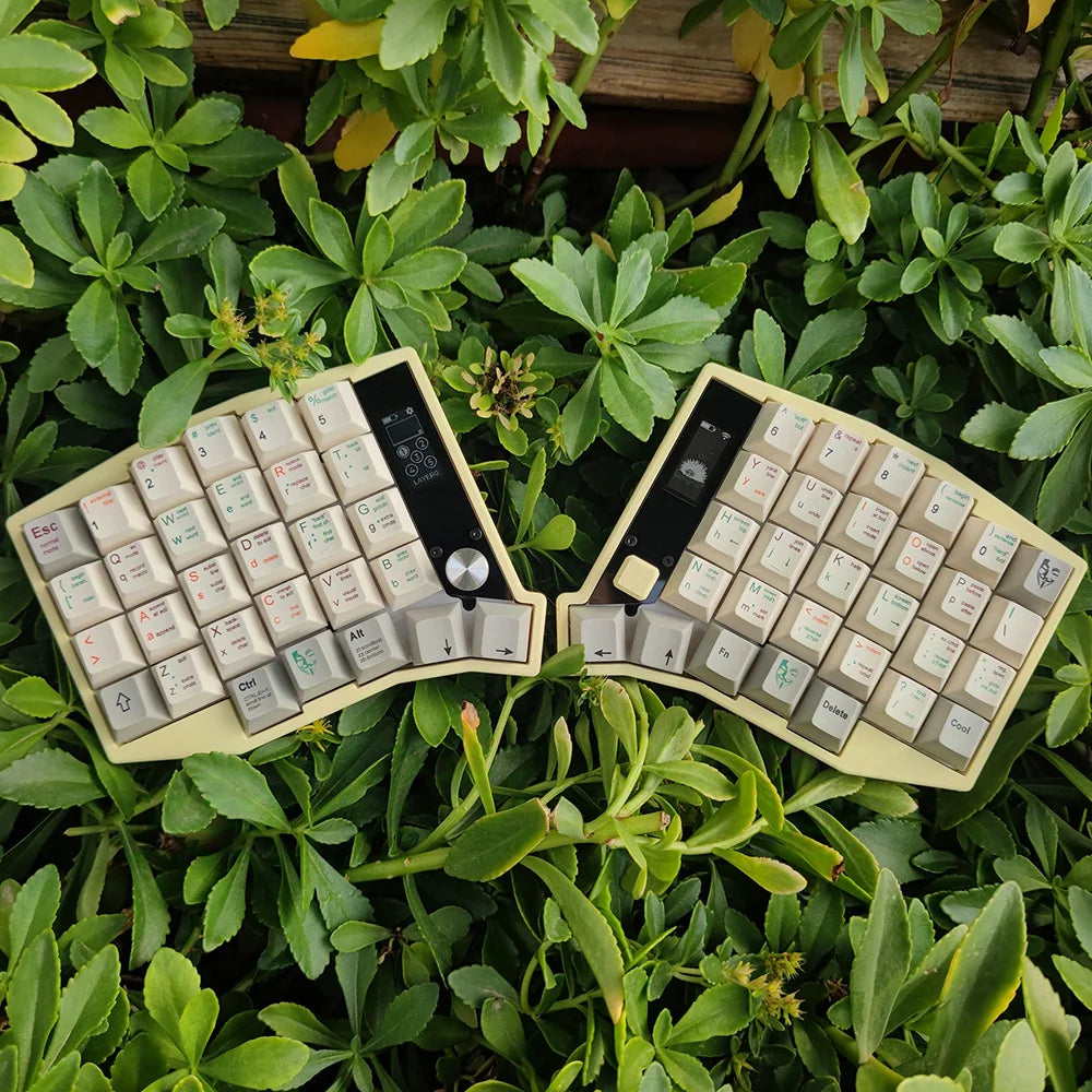 Sofle Split Keyboard Bluetooth Dual Mode Zmk Scheme RGB Hot Swap Custom with View Directional Rocker Knob Screen Keyboard