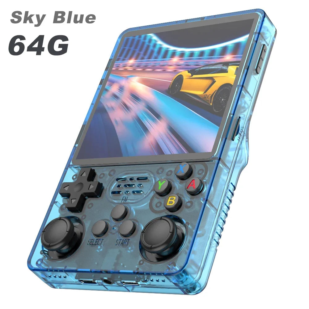 【Hot Sale】4" IPS Retro Handheld Game Console R36Plus, Dual-RAM 1G Chip, ARKOS 2.0 for 15,000+ Games, Portable Gaming for PSP/N64