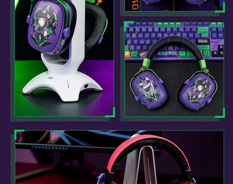 VALKYRIE  VK S1 Gaming Headphones 3-Mode Wireless Bluetooth HiFi 50mm Large Dynamic Low Latency Esports Chip Custom Earphones