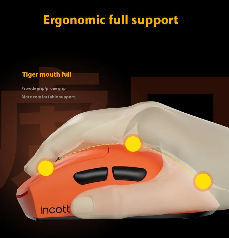 New Original Incott G24 Pro Wireless Mouse Dual Mode 8k Paw3950 Sensor Fast Charge Wireless Gaming Mouse Custom  Mice Pc Gamer G