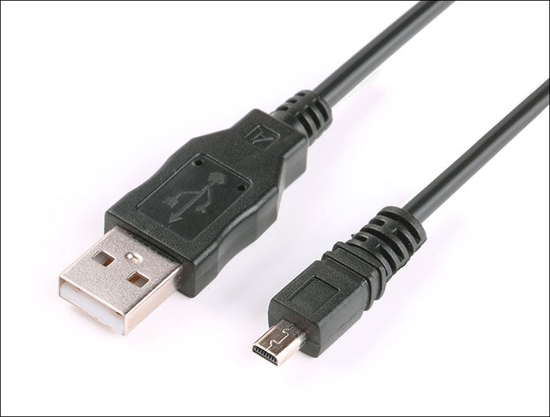 UC-E6 Digital Camera USB Data Cable Mini 8 Pin Data Cable for Nikon CoolPix Fuji Panasonic Olympus Sony 1.5M