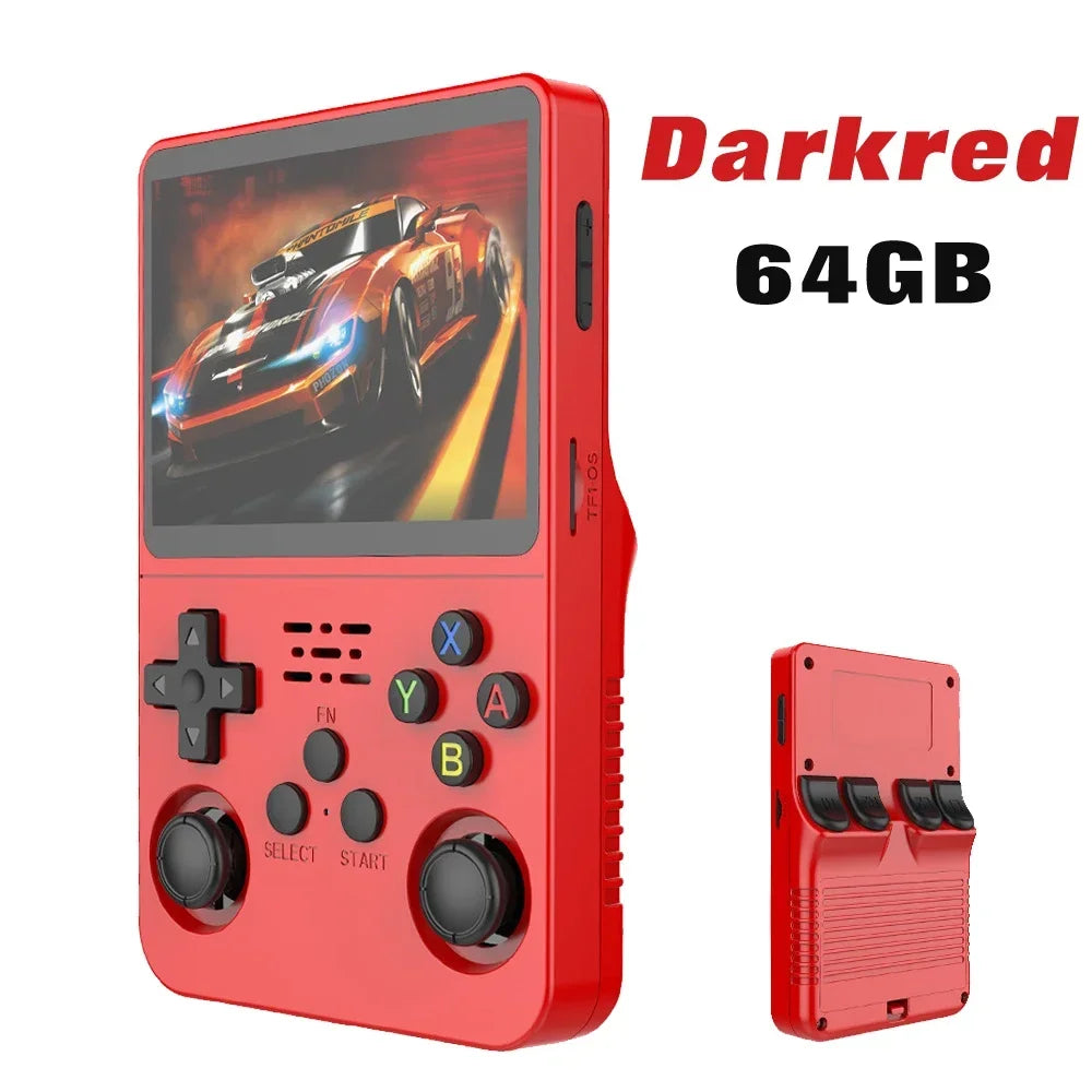 R36S Retro Handheld Game Console, 60000+ Preloaded Games, Open Source Linux, Portable Pocket Player, 64G/128G/256G, Best Gift