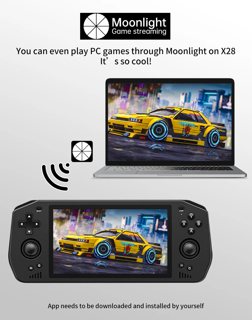 Powkiddy X28 Android 11 Unisoc Tiger T618 5.5 Inch Touch IPS Screen Handheld Retro Game Console Google Store