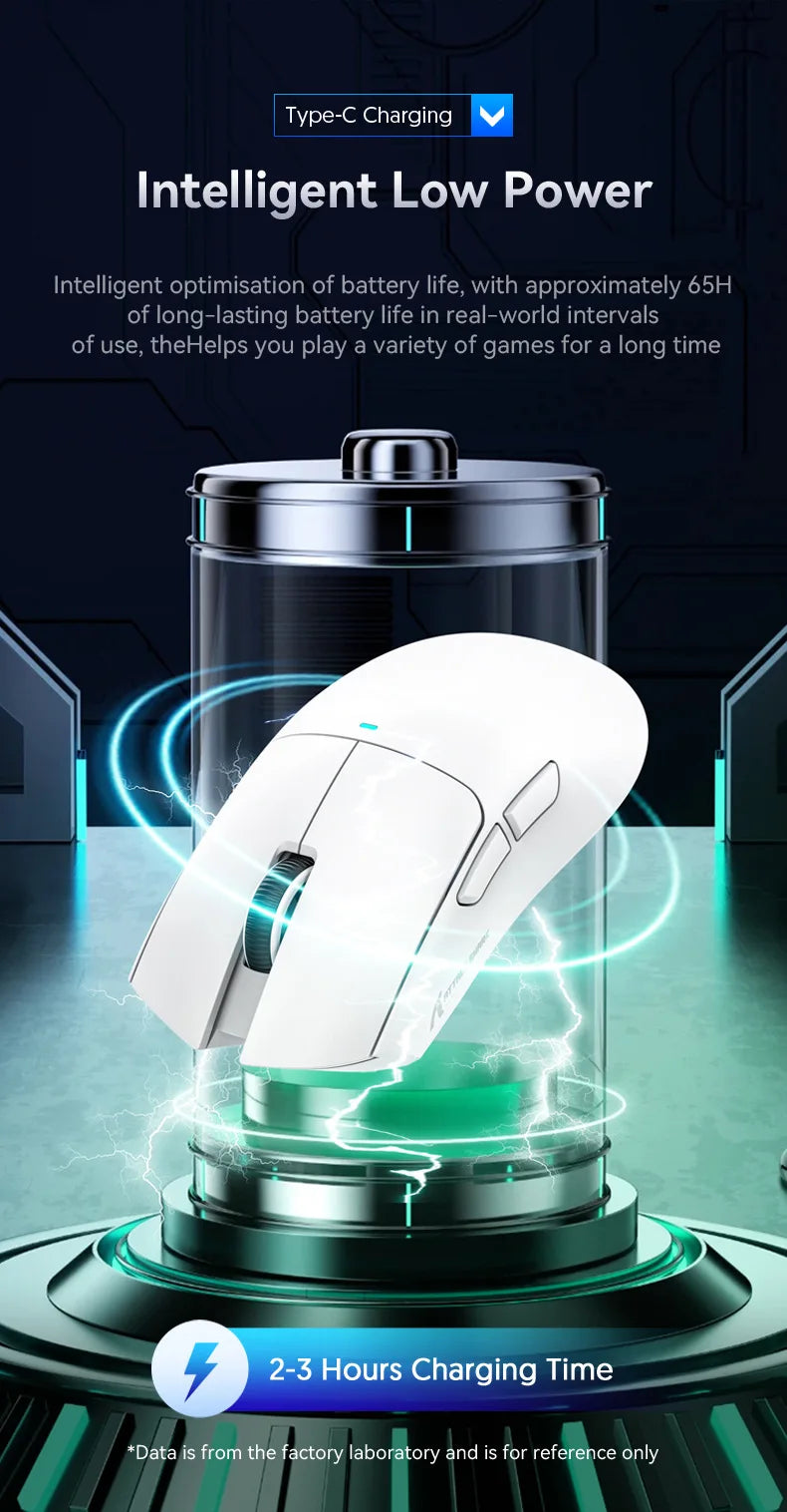 Attack Shark X11 Wireless mouse, three-mode connection 2.4GHz/ wired/Bluetooth PAW3311 22000DPI RGB magnetic charging dock mouse