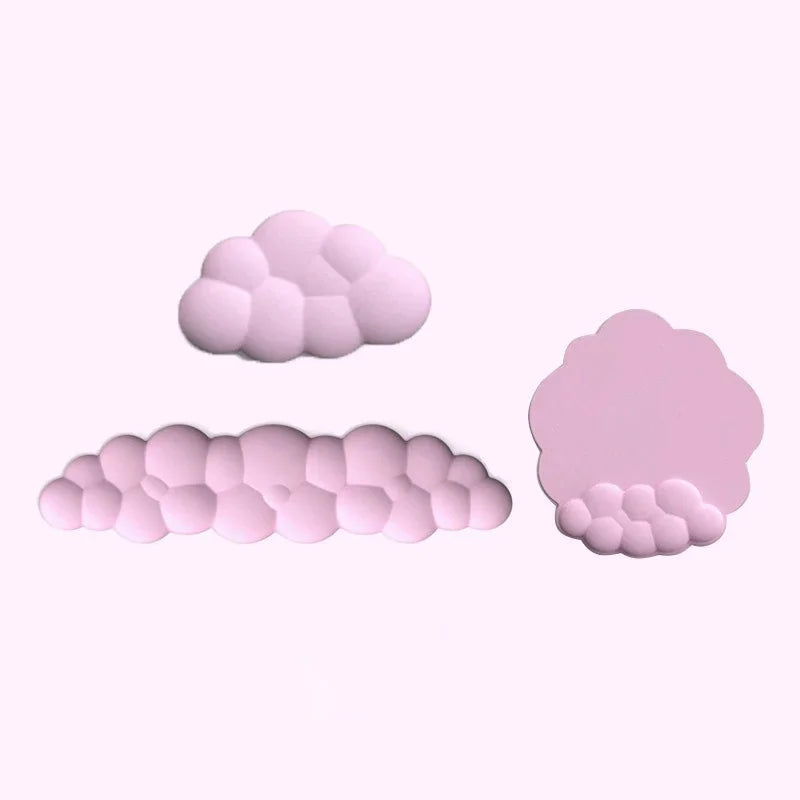 Cloud Wrist Rest Keyboard Memory Foam Mouse Mat Anti-slip Keyboard Handle Support MousePad Set Ergonomic Cloud Wrist Brace