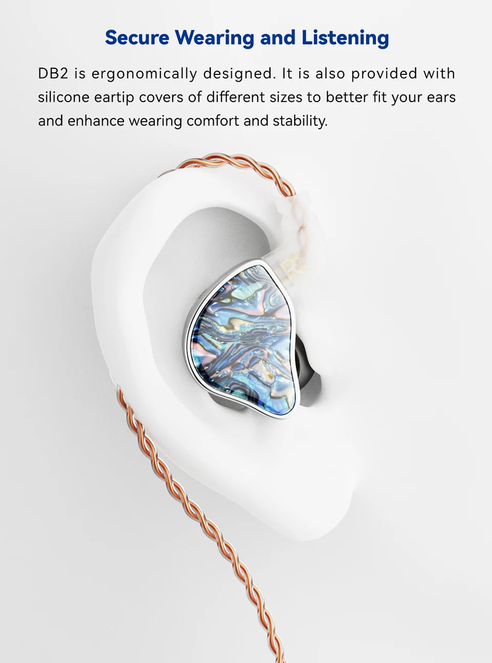NICEHCK DB2 Microphone HiFi Music Earphone 1DD+1BA Hybrid Dual Driver In Ear Earbud Monitor Detachable 0.78 2Pin Connector IEM