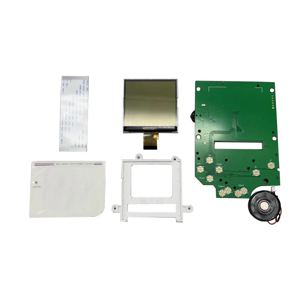 Original Size Grayscale IPS LCD Screen Kits for Nintend GameBoy GB DMG Dot-by-dot Display Highlight Brightness LCD Screen Kits