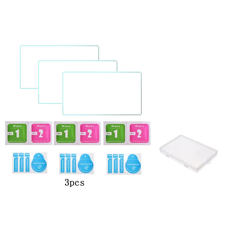 For Trimui Smart Pro Hard Carrying Case Bag+9H Tempered Glass Film Screen Protector for Trimui Smart Pro Handheld Game Console