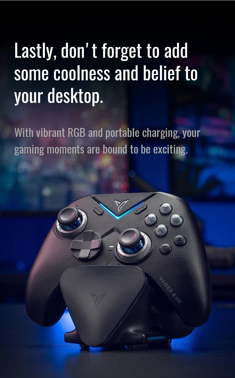 Flydigi Vader 4 Pro Gaming Controller With Hall Rocker Athletic Vibrate Trigger Switch 1000Hz Gamepad For Mobile Switch TV PC