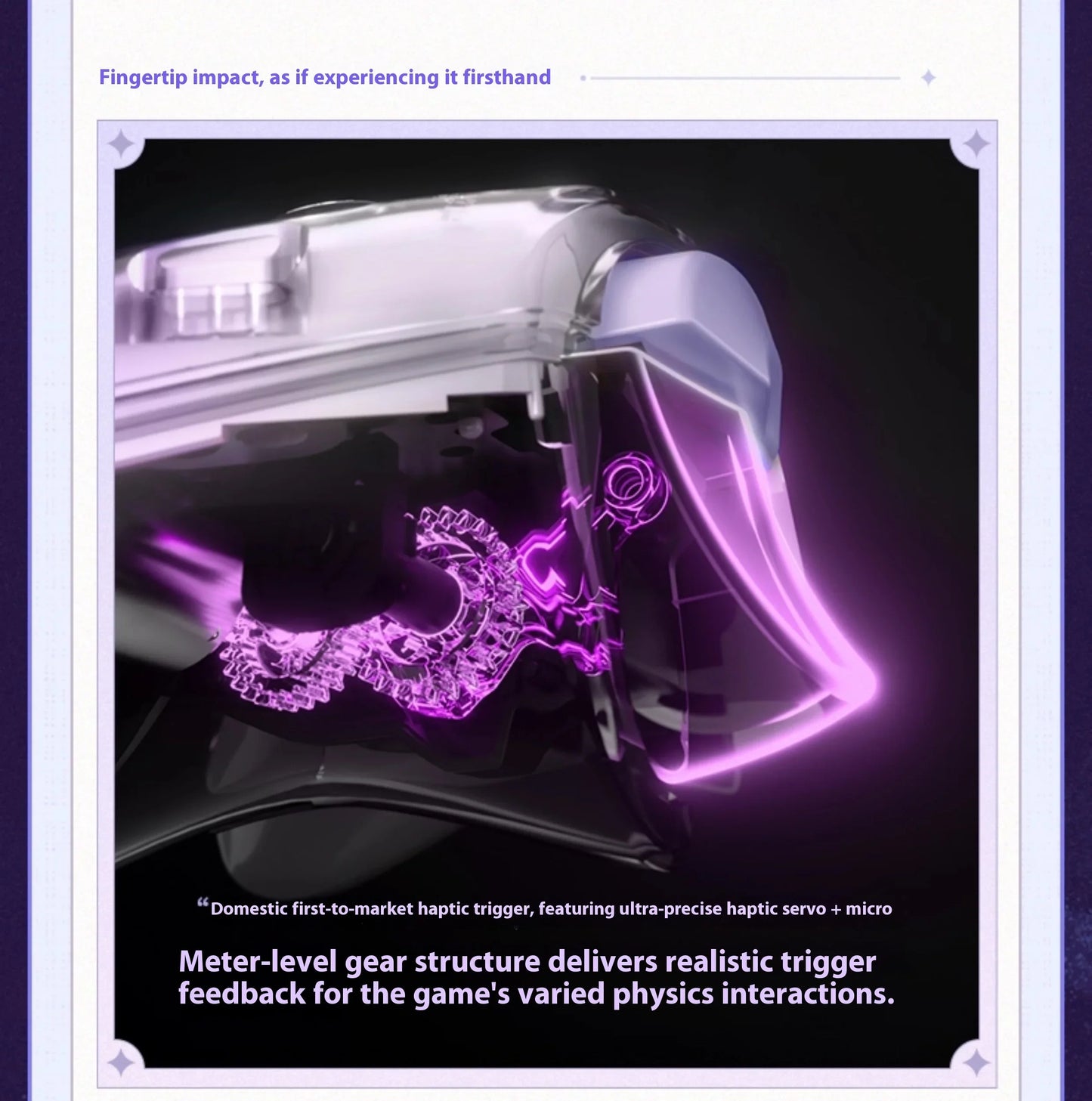 NEW miHoYo INSTOCK Honkai Star Rail Castorice APEX 5 Elite Gamepads Wireless Gamepad Force Feedback Bluetooth Game Controller