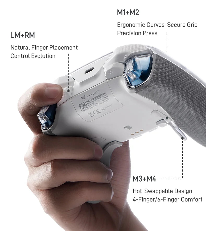 Flydigi apex 5 controller gamepad wireless gamepad for pc /Switch/Phone/TV/tablet computer,charging dock with Cool RGB screen